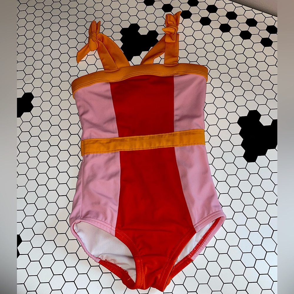 Hanna Andersson Toddler Colorblock One-Piece Bathing Suit